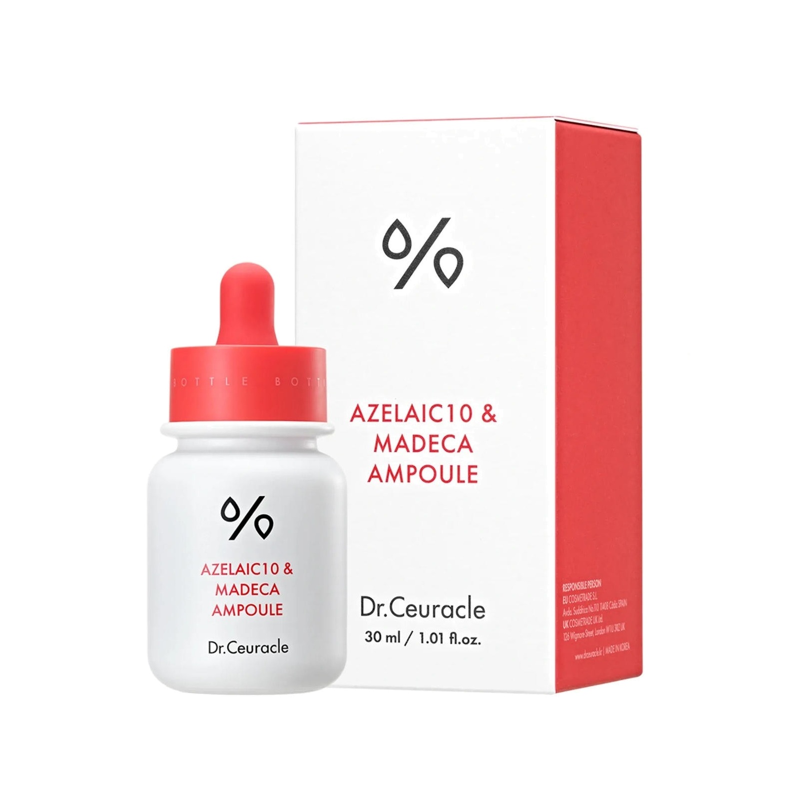 Ампула с 10% азелаиновой кислоты для проблемной кожи Azelaic 10 & Madeca Ampoule купить в VISAGEHALL