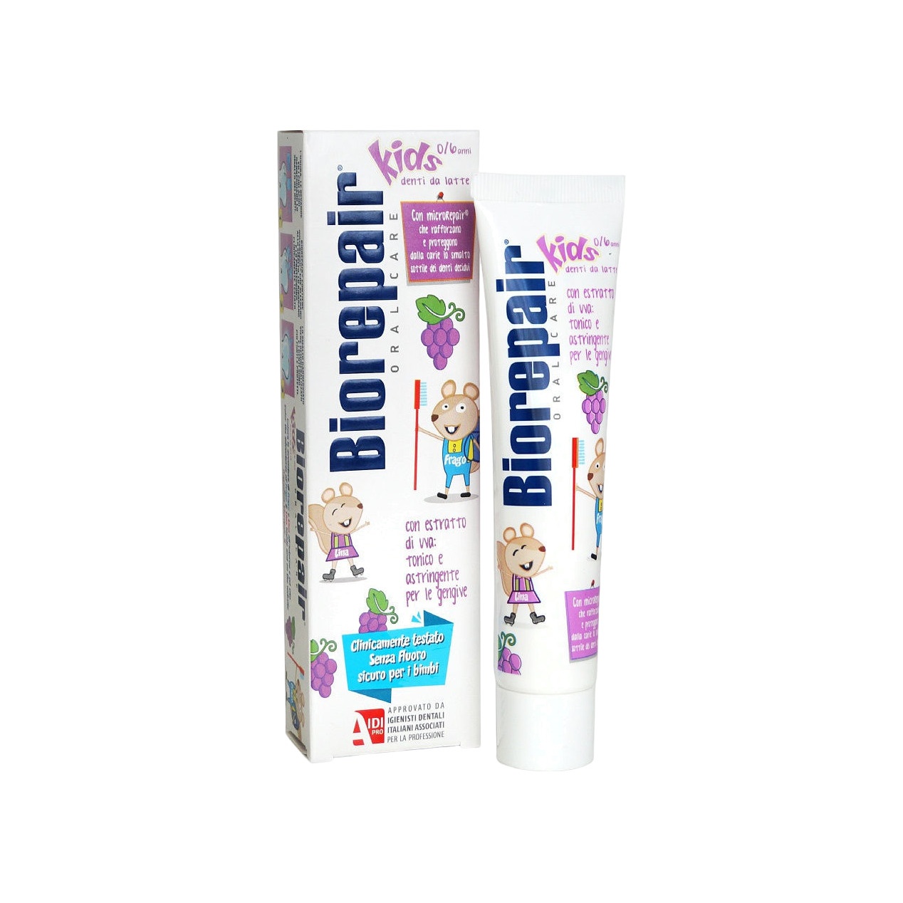 Зубная паста детская с экстрактом винограда 0-6 лет  купить в VISAGEHALL