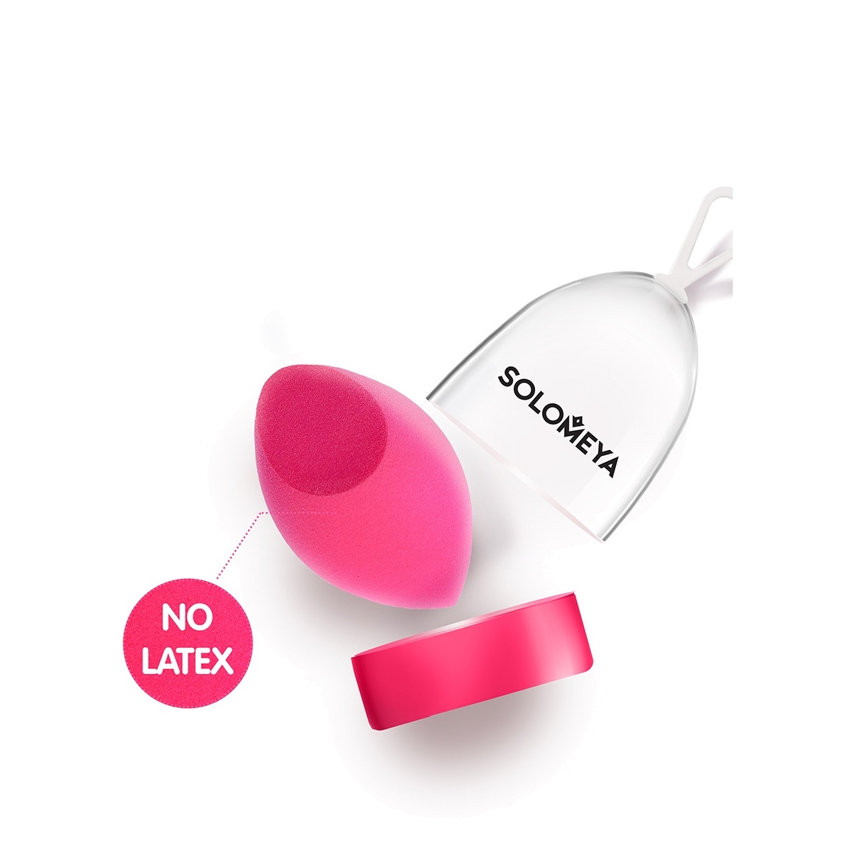 Спонж для макияжа косметический со срезом Розовый купить в VISAGEHALL