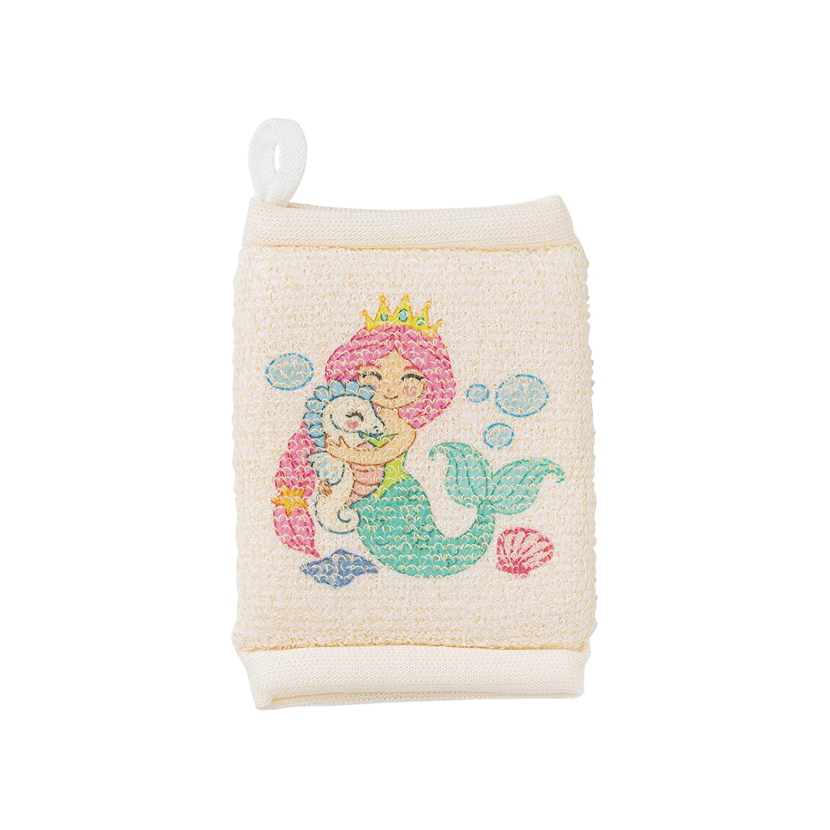 Мочалка детская брикет из хлопка Русалочка купить в VISAGEHALL