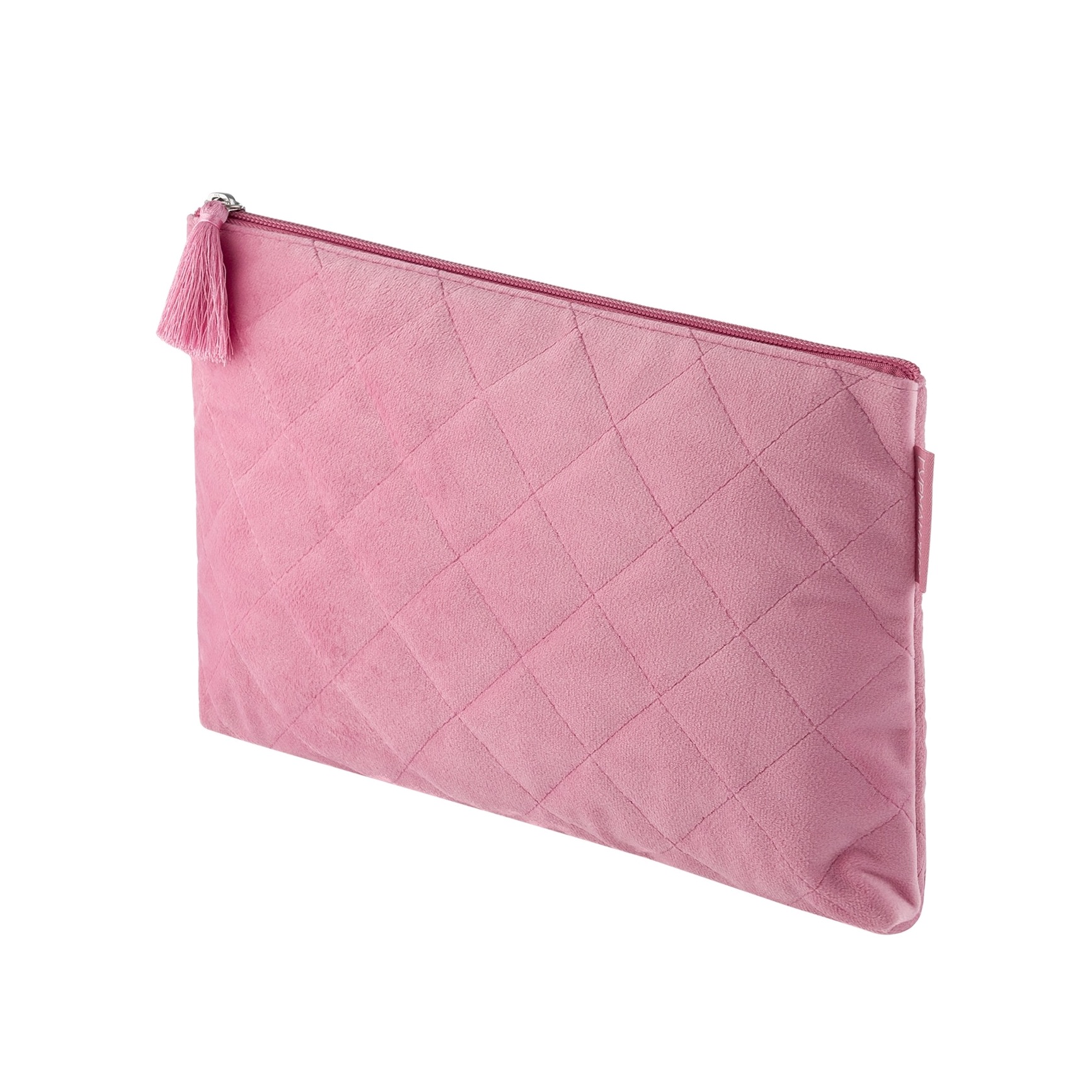 Косметичка-конверт бархатная розовая купить в VISAGEHALL