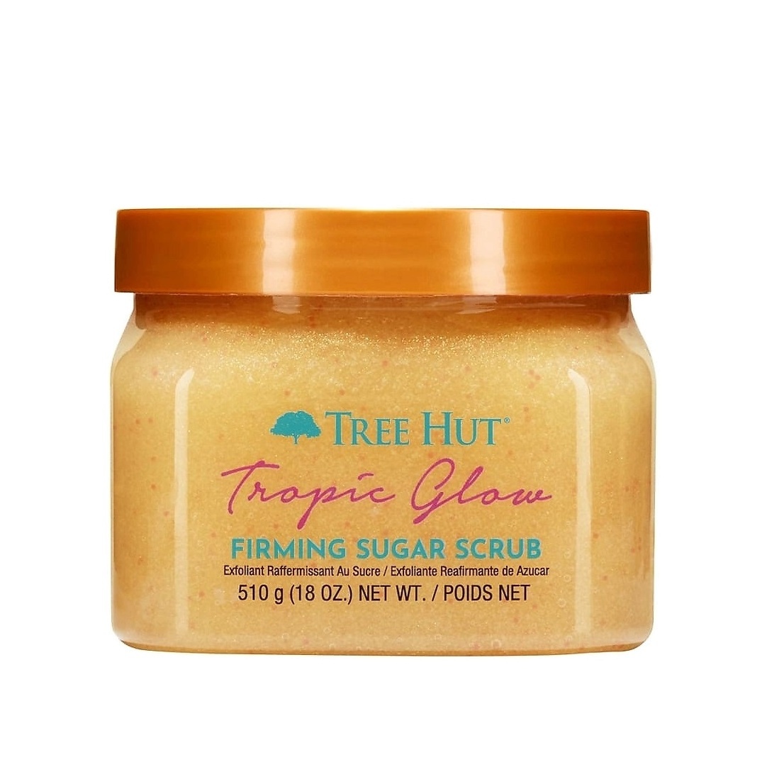 Сахарный скраб для тела с шиммером с ароматом миндаля и сандала Tropic Glow купить в VISAGEHALL