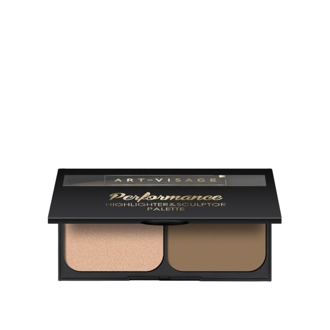 Палетка компактных хайлайтера и скульптора Performance 