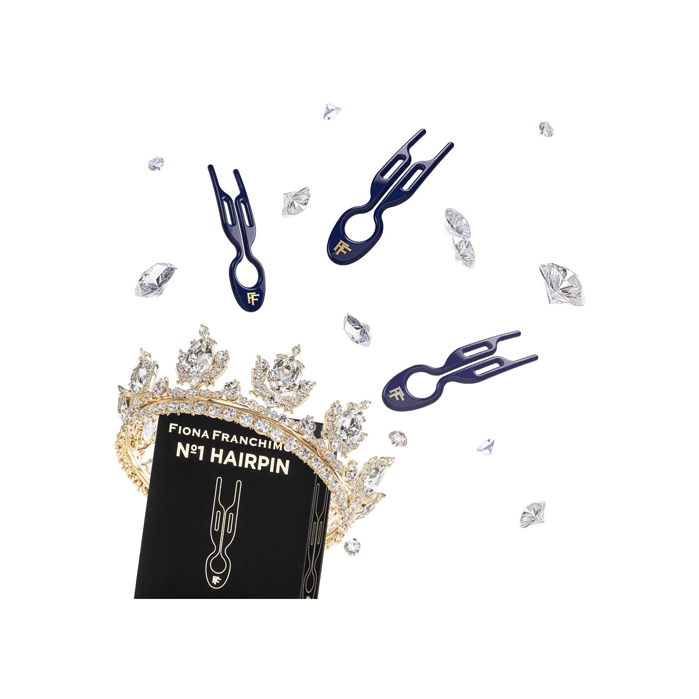 Набор заколок Royal Blue Hairpin №1 купить в VISAGEHALL