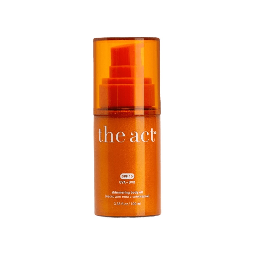 Масло для тела с шиммером SPF 15