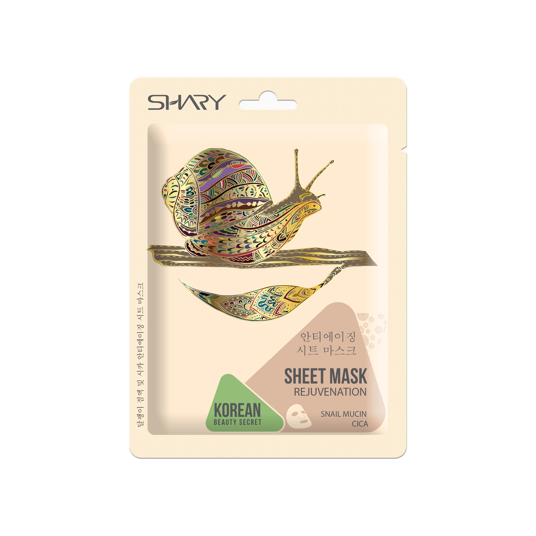 Маска-омолаживание для лица тканевая Муцин улитки и Центелла азиатская купить в VISAGEHALL