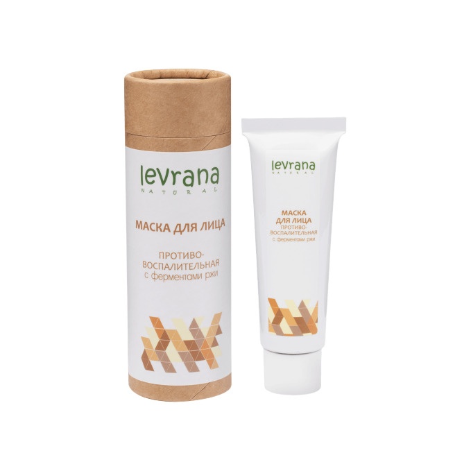 Маска для лица противовоспалительная с ферментами ржи 