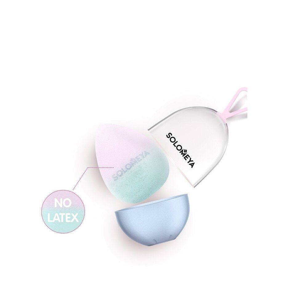 Спонж для макияжа косметический меняющий цвет Blue-pink купить в VISAGEHALL