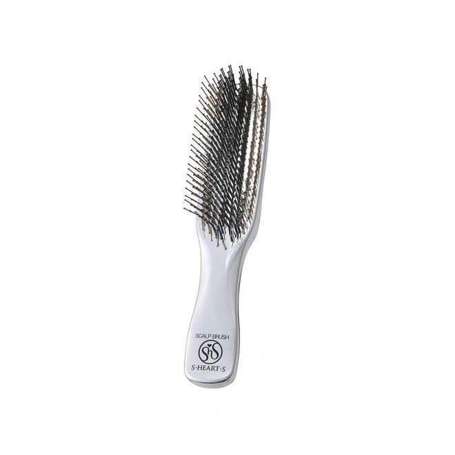 Расческа для волос массажная Scalp Brush + Long Серебро