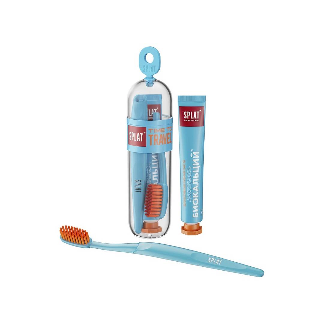Набор дорожный Зубная паста Biocalcium + Зубная щетка