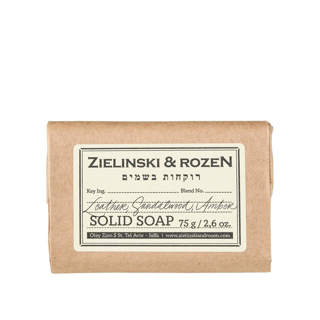 Твердое мыло Кожа, Сандал, Амбра