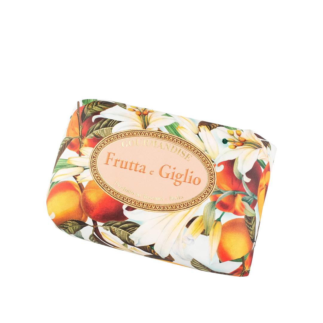 Мыло натуральное парфюмированное Фрукты и Лилии 