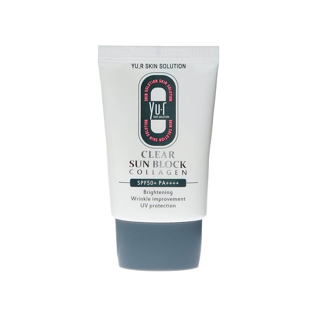 Крем солнцезащитный для лица Clear Sun Block Collagen SPF 50+