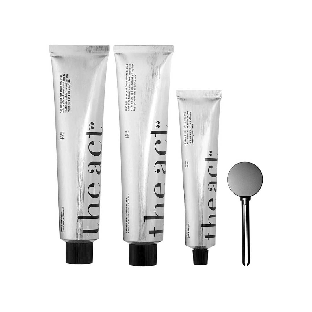 Набор для комплексного ухода за телом (Крем для ног, Грушевый крем для тела, Крем для рук и Ключ)