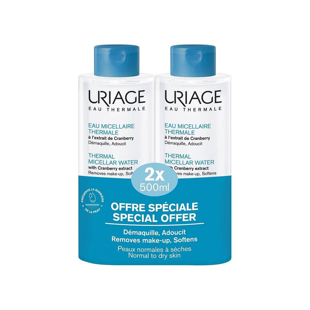 Набор Мицеллярная вода очищающая для нормальной и сухой кожи лица и контура глаз