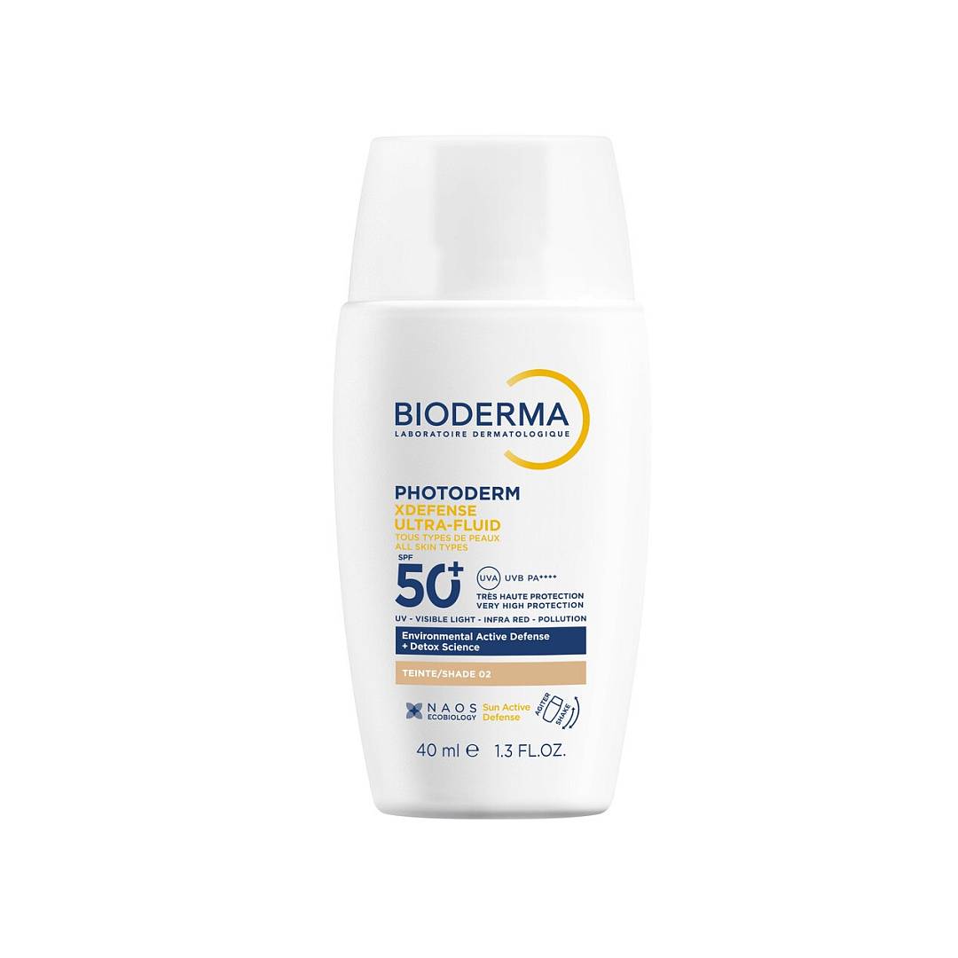 Солнцезащитный флюид для всех типов кожи, светлый оттенок Xdefense SPF 50+