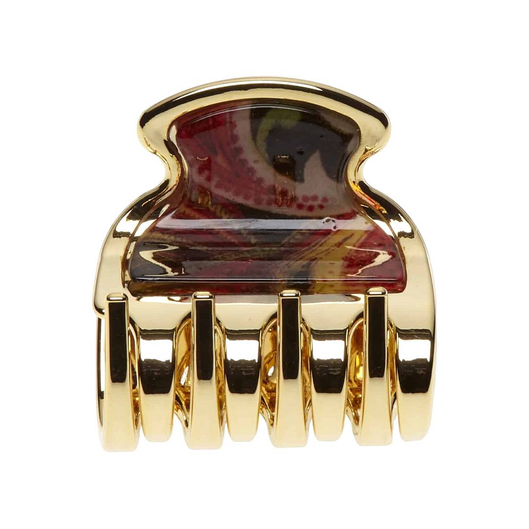 Краб для волос коричневый