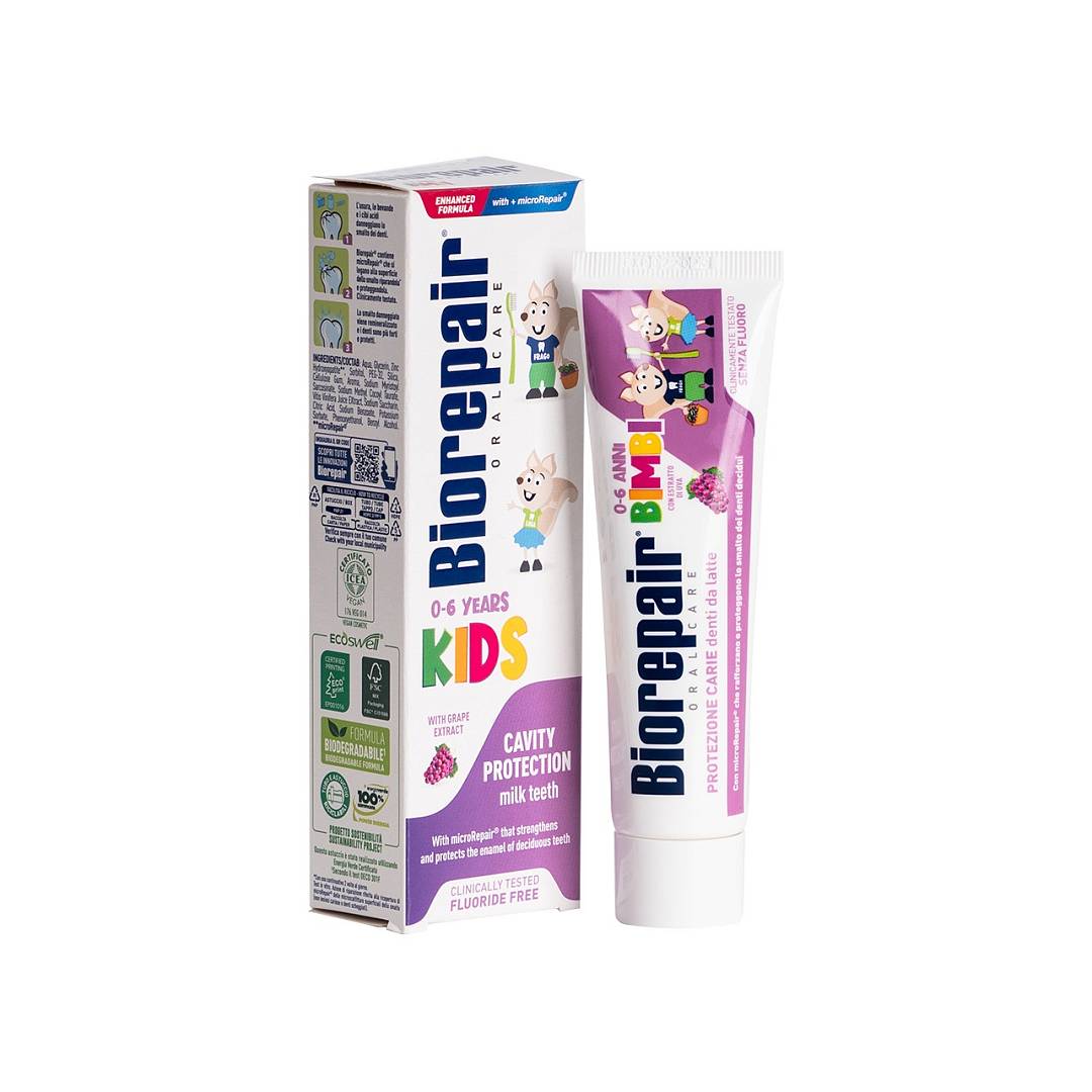 Зубная паста детская с экстрактом винограда 0-6 лет 